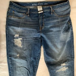 AVA & VIV Crop Jegging 14W